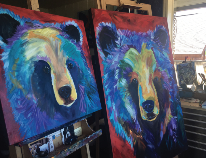 Works in progress at Linda Israel’s Grand Lake studio.